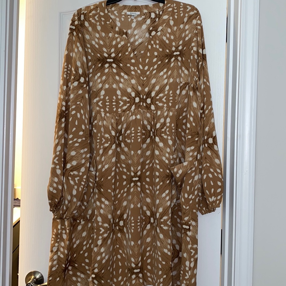 Long-Sleeve Babydoll Dress
